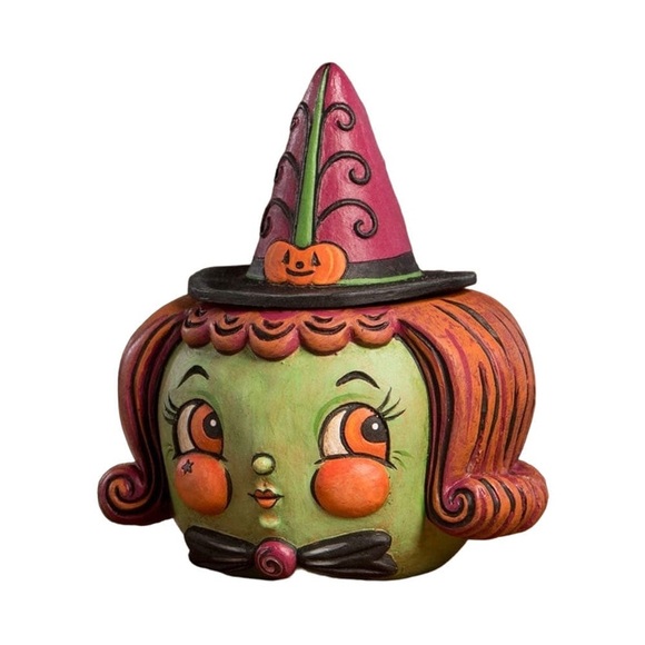 New Collectible Hagatha Hollow Head Container by Johanna Parker for Bethany Lowe - Picture 1 of 6